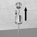 GeckoTeq Ancorante a soffitto convesso avvitabile per 1 filo - 15 kg