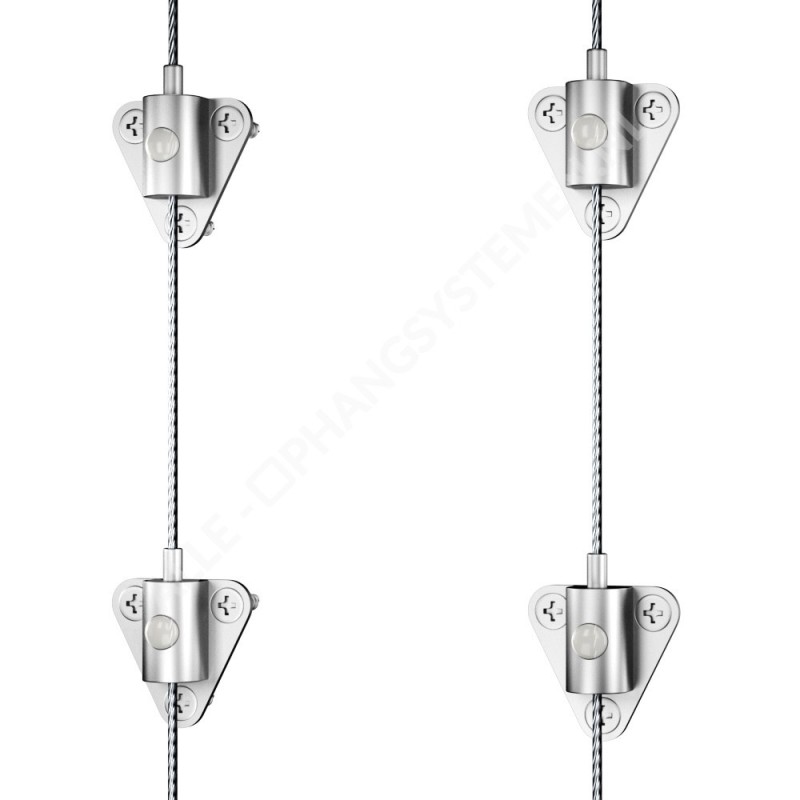 Ensemble de système de suspension pour tableau blanc et panneau Geckoteq Butterfly