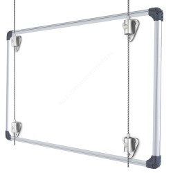 GeckoTeq Butterfly Whiteboard en Paneel ophangsysteem set