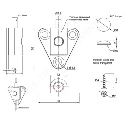 Ensemble de système de suspension pour tableau blanc et panneau Geckoteq Butterfly