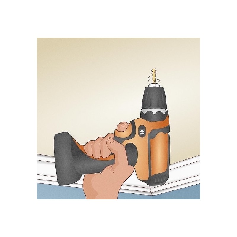 GeckoTeq Schroefbaar plat plafond anker voor 1 draad