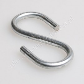 GeckoTeq S-Haken verzinkter Stahl - 3mm