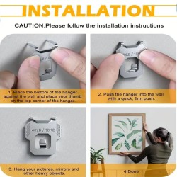 Gancio per cartongesso con artiglio da 18 kg – Gancio in metallo resistente per quadri e specchi