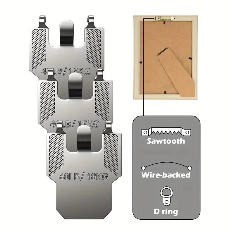 Plasterboard Claw Hanging Hook 18 kg – Strong Metal Hook for Pictures and Mirrors