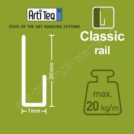 Artiteq J-Rail Classic - 200cm - 20kg - 2 kleuren