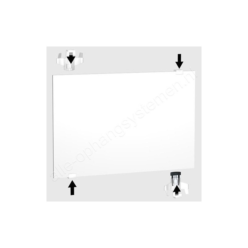 Newly H300 Display-It Set (voor DiBond & Acrylaat) - 3-6mm