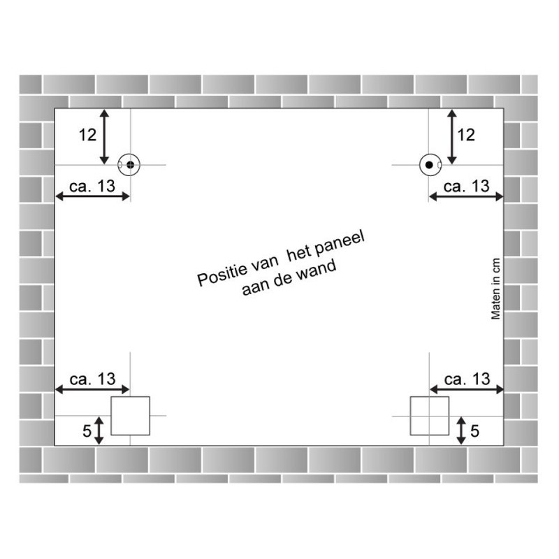 GeckoTeq Selbstklebendes DiBond & Spiegel Pendelset 1 - 100x100 x2 - 2 Wandhaken, 4 PVC-Puffer und 1 Reinigungstuch