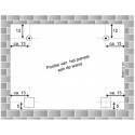 GeckoTeq Selbstklebendes DiBond & Spiegel Pendelset 1 - 100x100 x2 - 2 Wandhaken, 4 PVC-Puffer und 1 Reinigungstuch