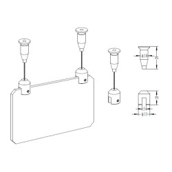 GeckoTeq Plafondnok Kabelsysteem - 5 - 15 & 20kg