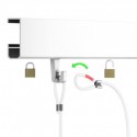GeckoTeq Steel Wire with Loop in white  - 1,6mm