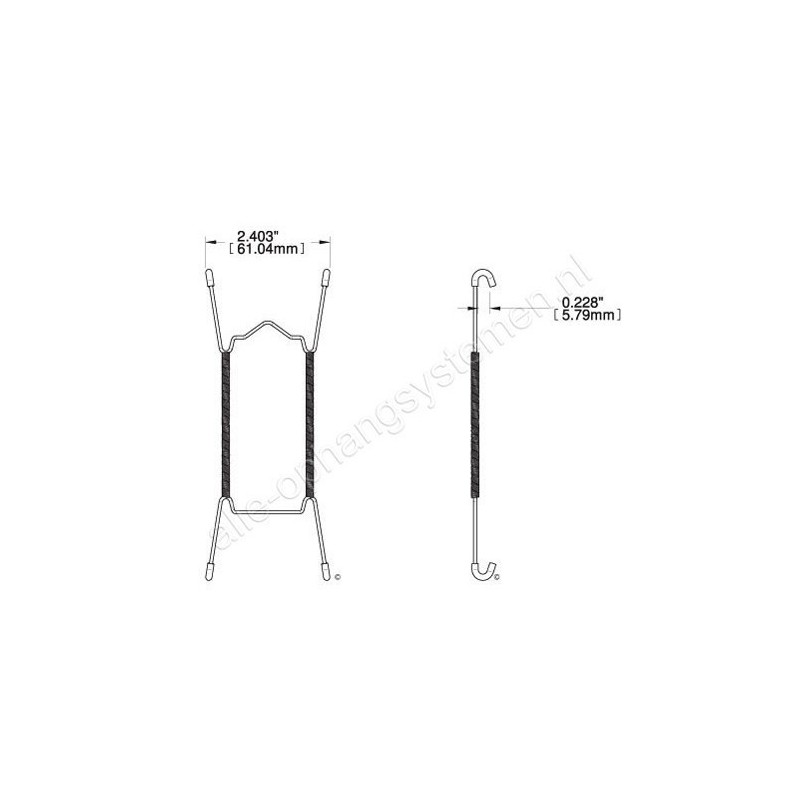 Reisaco bordenhanger