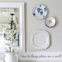 GeckoTeq - Bordenhanger in wit voor borden met  maten van 9 t/m 46cm