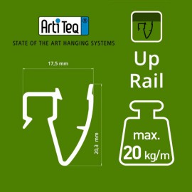 Artiteq Up Ceiling Rail Clip in white