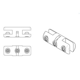 Abrazadera de tornillo Display-It Artiteq doble de 3-6 mm cada una