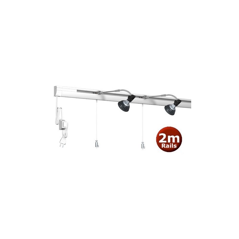 Artiteq combi rail pro light wit 200cm incl ophang materiaal
