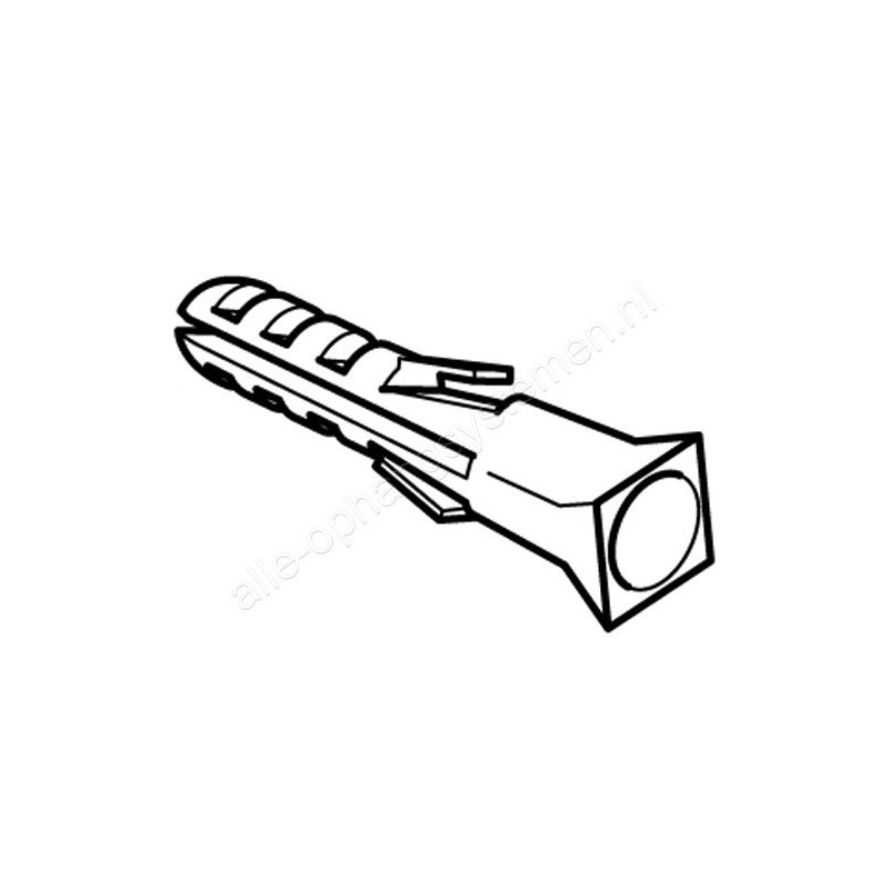 STAS plug 6mm voor harde wand