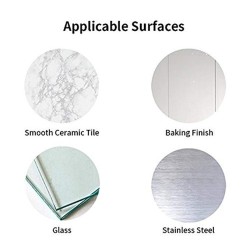 GeckoTeq Stainless Steel Selfadhesive Hook round - 2 hanging points