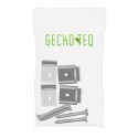 Zestaw GeckoTeq Transparent DiBond Glass Forex Mirror Wall Clamp - ze śrubami
