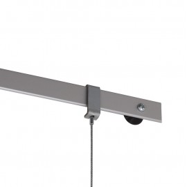 STAS Evoluon haak + perlon koord glijder 200 cm + Zipper