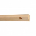 GeckoTeq All Wooden Gallery Wall Picture Rail 200cm