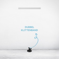 Tapijt Rail 200cm wit incl. 2 Velcro strips