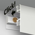 Matta Tapestry Rail 200cm vit inkl 2 kardborreband - i kombination med Artiteq Click Rail Pro