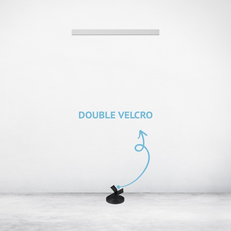 Matta Tapestry Rail 200cm vit inkl 2 kardborreband - i kombination med Artiteq Click Rail Pro