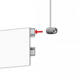 Teppichtapetenschiene 200cm weiß inkl. 2 Klettbänder - in Kombination mit der Artiteq Click Rail Pro