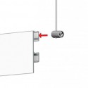 Matta Tapestry Rail 200cm vit inkl 2 kardborreband - i kombination med Artiteq Click Rail Pro