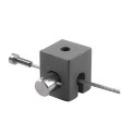 Stas Qubic Pro Hanger Set incl. 200cm wire, End Cap, screw and plug
