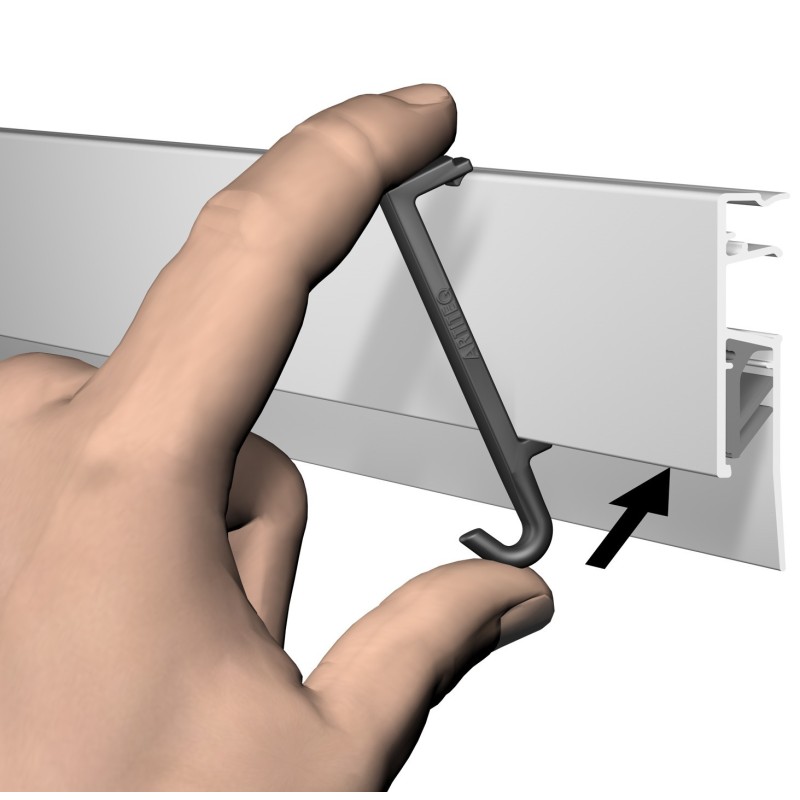 Artiteq Clip Hanger for Info Rails - 3kg