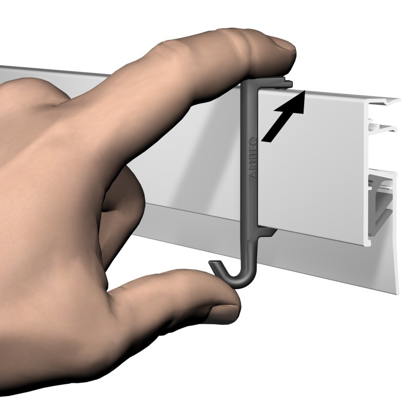 Artiteq Clip Hanger for Info Rails - 3kg