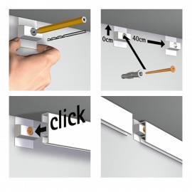 Click Rail White Budget Pack - 6 meters