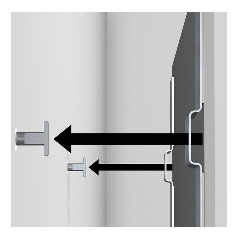 T-Schroef veiligheidsschroef incl. 8mm plug