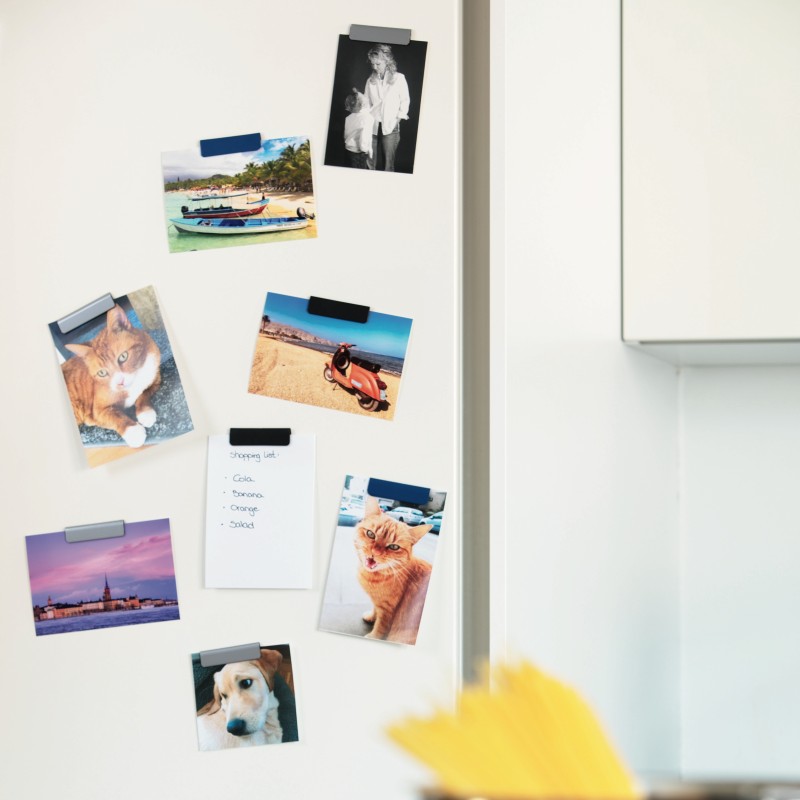 GeckoTeq Durafix magnet strip 60mm - selfadhesive packed per 5 - 2 colours