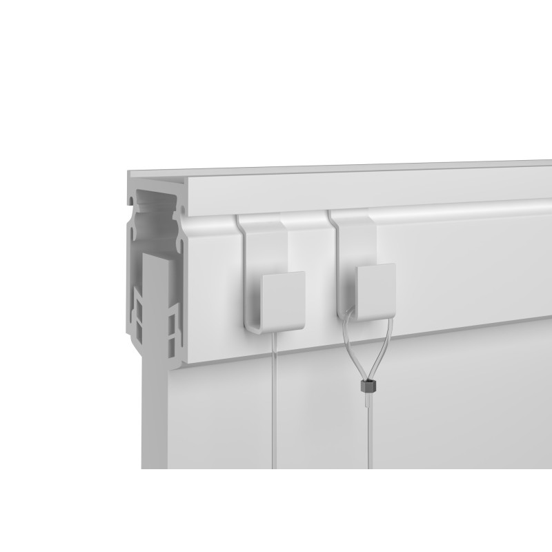 STAS Slatwall Partition Hook - alu Verwol 90