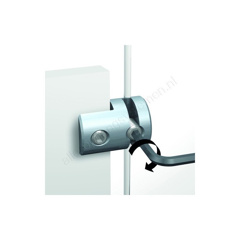 Klem voor de Display It Solo set - klem dubbel 3-6mm