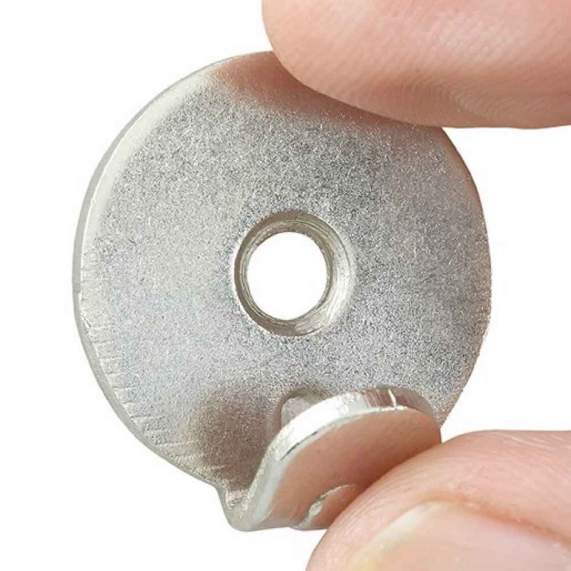 GeckoTeq Heavy Duty väggkrokar 1-håls nickelpläterade - 40kg