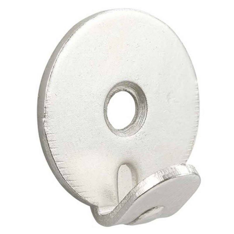 GeckoTeq Heavy Duty crochets muraux 1 trou nickelé - 40kg