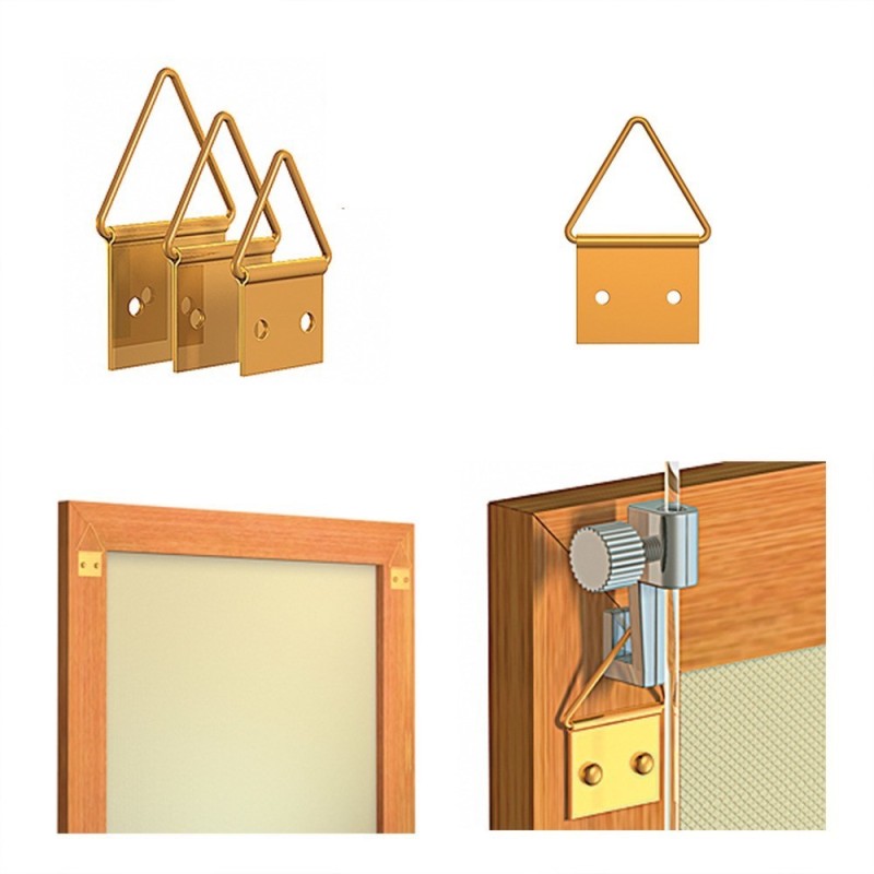 GeckoTeq Messing Hänger (pro Stück exkl. Nägel)