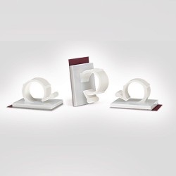 GeckoTeq Selbstklebende Kabelhaken – Nylon Weiß