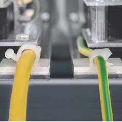 GeckoTeq Selbstklebende Kabelhaken – Nylon Weiß