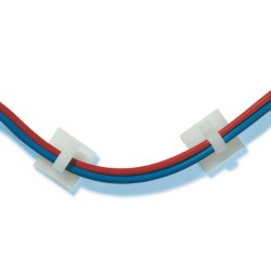 GeckoTeq Selbstklebende Kabelhaken – Nylon Weiß