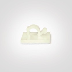 GeckoTeq Zelfklevende kabelhaken – Nylon wit