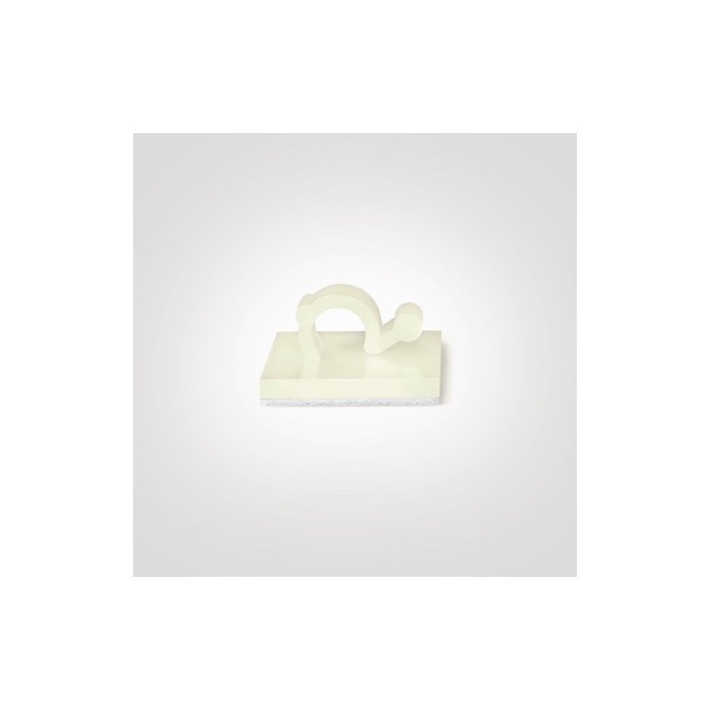 GeckoTeq Zelfklevende kabelhaken – Nylon wit