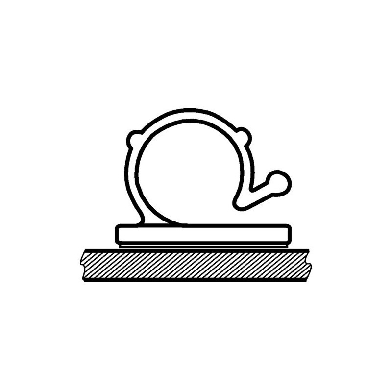 GeckoTeq Zelfklevende kabelhaken – Nylon wit