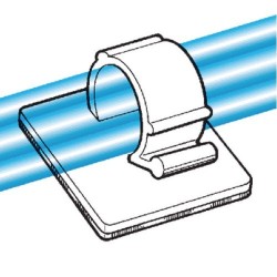 GeckoTeq Selbstklebende Kabelhaken – Nylon Weiß