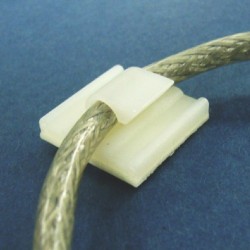 GeckoTeq Selbstklebende Kabelhaak Mini – Nylon Weiß