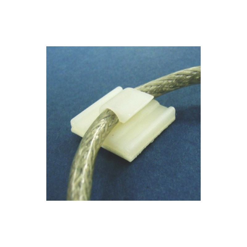 GeckoTeq Self-Adhesive Cable Hook Mini – Nylon White