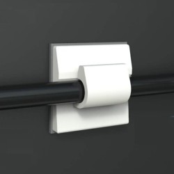 GeckoTeq Selbstklebende Kabelhaak Mini – Nylon Weiß